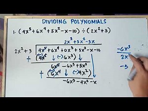 Dividing Polynomials | Tricky Examples | Explained Step by Step | Part 1 |