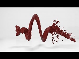 Blender 2.8 Tutorial: Particle System Guided Fluid Simulation with metaball