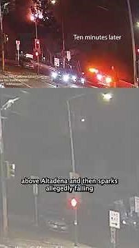 New gas station security camera video shows possible start of deadly Eaton Fire | NBCLA