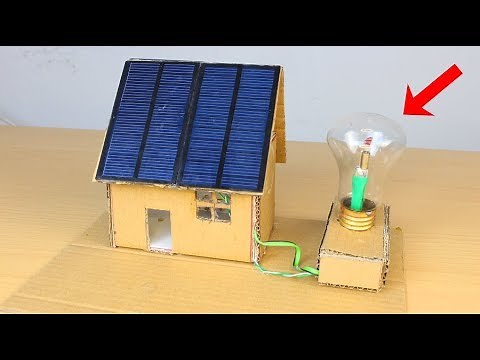 DIY Cardboard House with Solar Roof