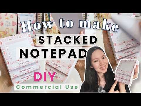 DIY How to make a Stacked Notepad