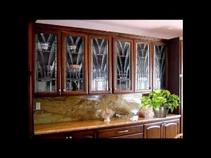 Glass etching designs for kitchen cabinets