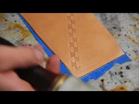 Basics of the basket weave stamp.