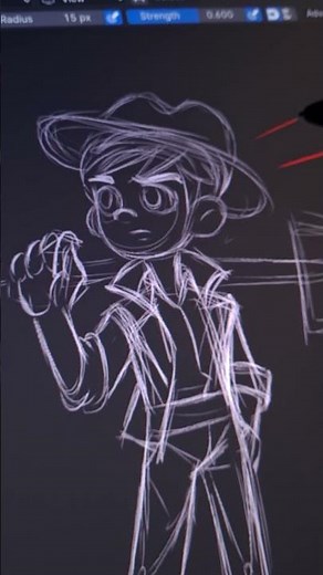 How to Draw in Blender, quick tutorial #blender #greasepencil