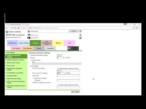 Konica Minolta Remote Panel
