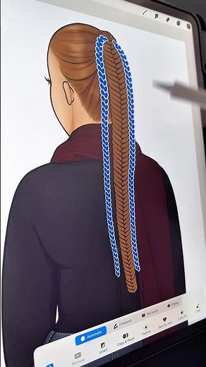 The easiest way to fill in Procreate outline brushes