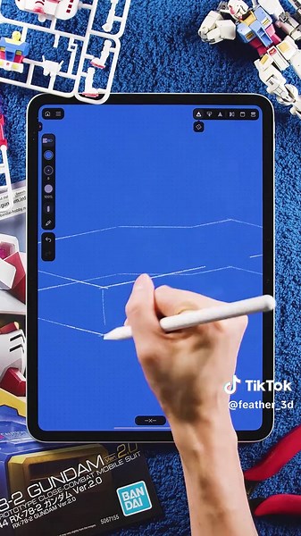 Professional Sci-Fi Mecha Sketches with Feather 3D