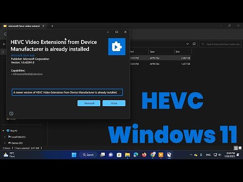 Unlock High-Quality Videos: How to Get the HEVC Codec on Windows 11 | H.265!