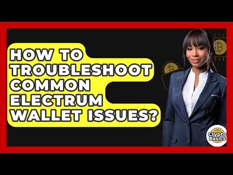 How To Troubleshoot Common Electrum Wallet Issues? - CryptoBasics360.com