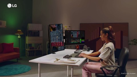 LG 27QP88D-B2 Dual 27” QHD (2560 x 1440) IPS Monitor with Ergo Stand, Daisy Chain via DislayPort, UBS Type-C, Extend/Retract/Swivel/Pivot/Tilt Adjustable