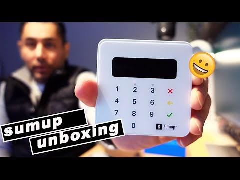 SumUp card reader unboxing - setup