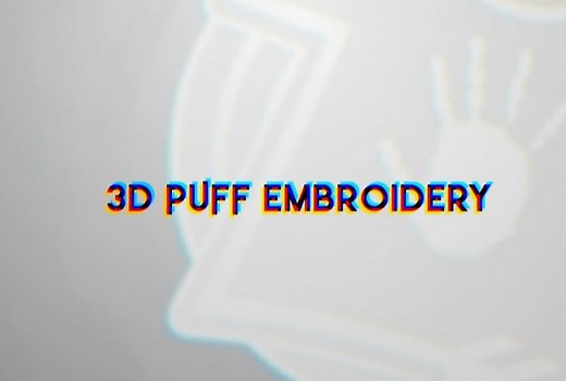 3D Puff Embroidery Process