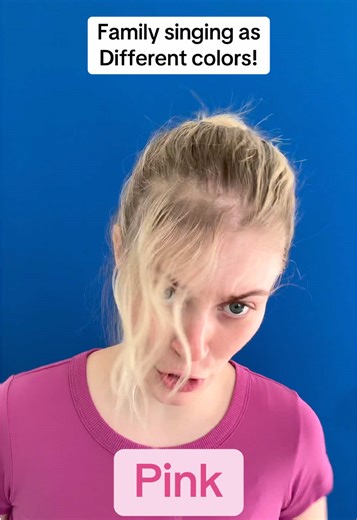 Family Singing Performance in Colorful Costumes