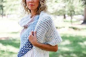 Easy, Modern Crochet Shawl Video Tutorial + Free Pattern