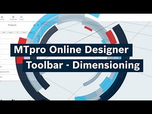 [EN] MTpro Online Designer - Toolbar Dimensioning