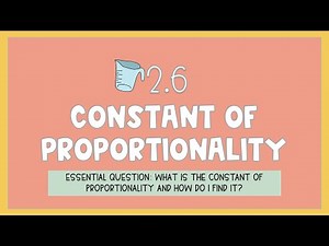 6th Grade Accelerated Math | 2.6 Constant of Proportionality