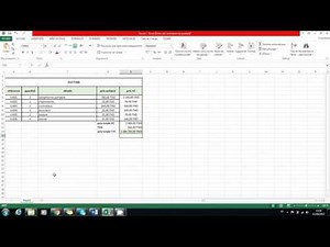 comment faire un tableau de facture sur Excel?
