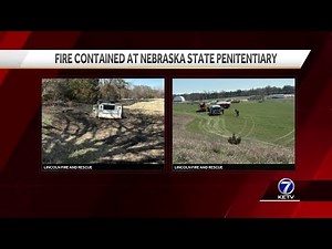 Nebraska firefighters battle grass fire near state penitentiary