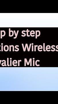 Step by step instructions Wireless Lavalier Microphone For Phone Android iPhone Vlog Live Stream Mic
