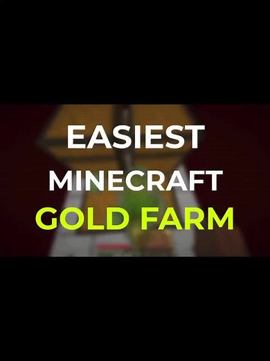 Minecraft java gold farm (‘ credits: jumper ‘) #minecraft #farm #gold part 1/4