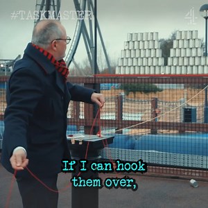 763K views · 14K reactions | Knock over exactly 100 cans… Not a skill that runs in the fam. | Taskmaster | Facebook