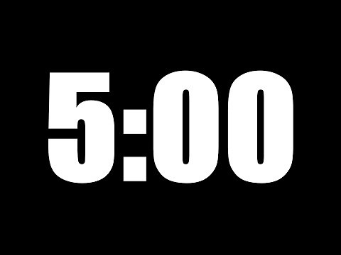5 MINUTE TIMER | LOUD ALARM ⏰