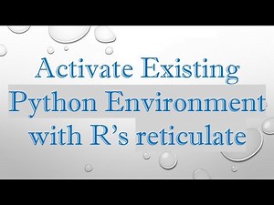 Activate Existing Python Environment with R's reticulate