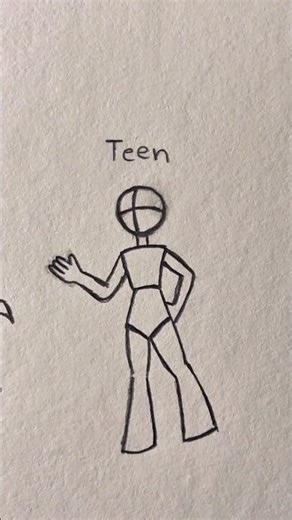 How to draw a Male stickman body Tutorial ✨