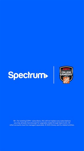 Weekend mood: good vibes and watching College Game Day.​ Stream College Game Day on the ESPN app, included at no extra cost with Spectrum TV.​ #SpectrumTV | Spectrum