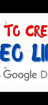 HOW TO CREATE A LINK FOR YOUR VIDEO | USING GOOGLE DRIVE