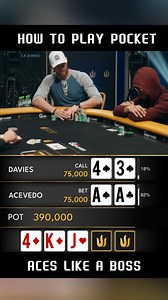 1.1M views · 9.1K reactions | How To Play Poket ACES Like A Boss | Poker Play | Facebook