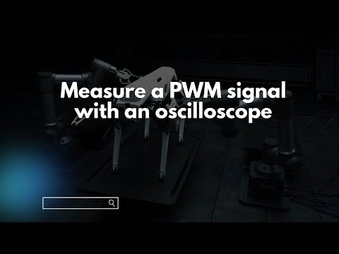 Measure a PWM signal with an oscilloscope