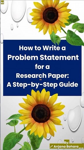 Statement of the Problem | How to Write Problem Statement for Research: Step-by-Step Guide #shorts