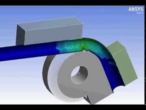 パイプ曲げ塑性加工解析