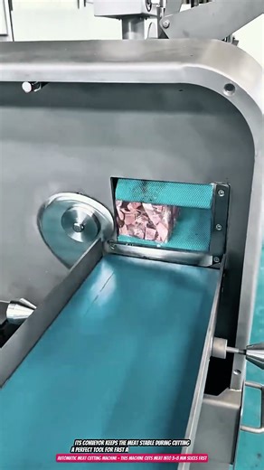 Automatic Meat Cutting Machine – This Machine Cuts Meat Into 3–8 mm Slices Fast