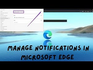 How To Turn Off Microsoft Edge Notifications | Disable Microsoft Edge Notifications