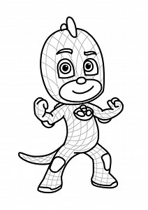 PJ Masks: one of the characters to color - PJ Masks Coloring Pages for Kids