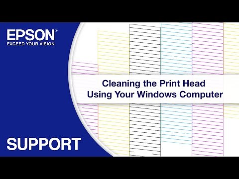 Epson EcoTank | Cleaning the Print Head via Windows