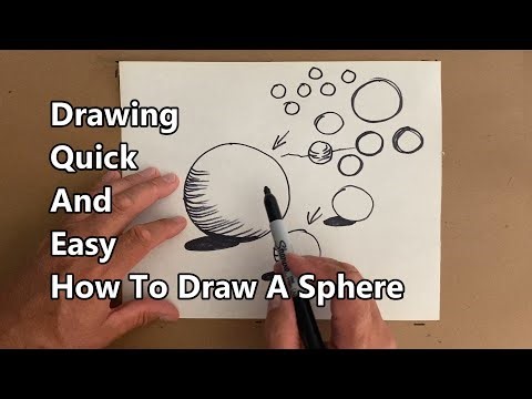 How To Draw A Sphere, Drawing For Beginners, Drawing Quick And Easy