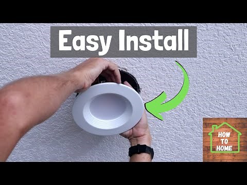 How To Choose and Install LED Retrofit Lights for Home | Recessed LED Can Light Installation