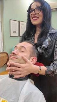 💈Traditional Greek Shave 🇬🇷 [Satisfying ASMR] #razor #barber #barbershop #relaxing