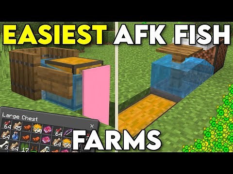 The BEST AFK Fish Farms Minecraft Bedrock 1.20