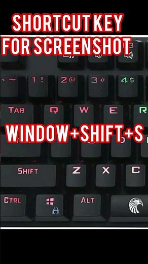 Windows + Shift + S Shortcut – Snip & Sketch / Snipping Tool Guide #shorts #ytshorts #shortsfeed