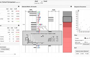 CoCo: A Visual Analytics Tool for Comparing Cohorts of Event Sequences - Human-Computer Interaction Lab