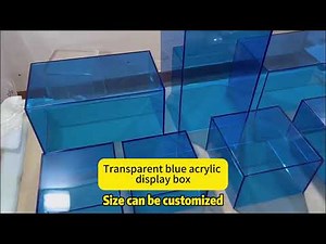 Acrylic blue display box