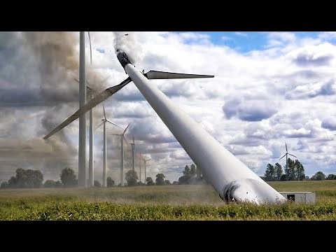 Dramatic Wind Turbine Fails, Collapses and Astonishing Moments