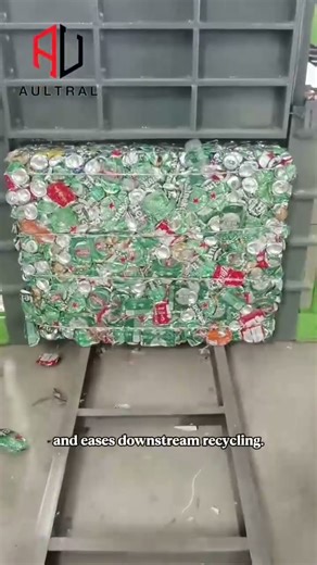Horizontal Hydraulic Baler Machine for Aluminum Can & Plastic Recycling