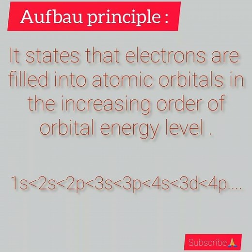 What is aufbau principle?#education