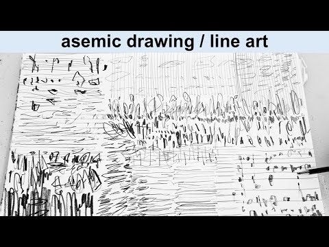 Asemic Drawing with Graphite | Intuitive Line Art & Abstract Calligraphy Process