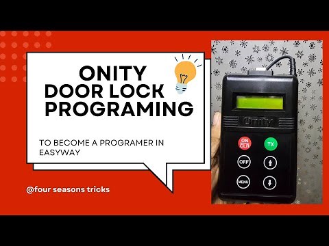 how to program ONITY door lock #Onity complete